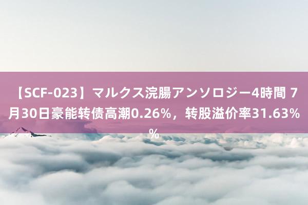   【SCF-023】マルクス浣腸アンソロジー4時間 7月30日豪能转债高潮0.26%，转股溢价率31.63%