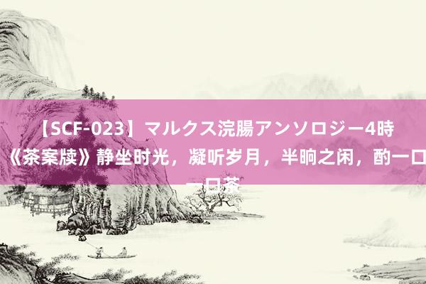   【SCF-023】マルクス浣腸アンソロジー4時間 《茶案牍》静坐时光，凝听岁月，半晌之闲，酌一口茶