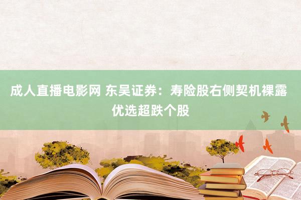   成人直播电影网 东吴证券：寿险股右侧契机裸露 优选超跌个股