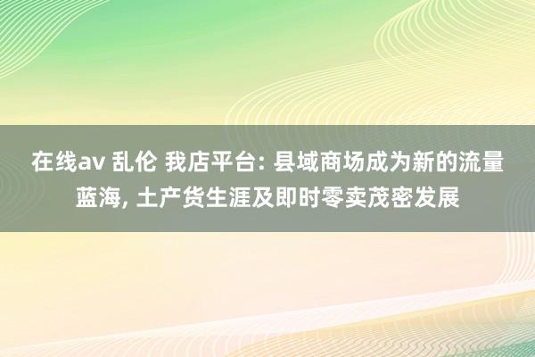   在线av 乱伦 我店平台: 县域商场成为新的流量蓝海, 土产货生涯及即时零卖茂密发展